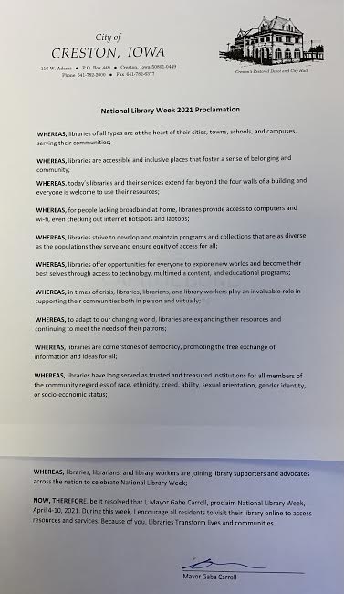National Library Week Proclamation