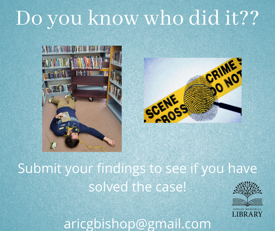 Do you know who did it? Email aricgbishop@gmail.com with your findings!