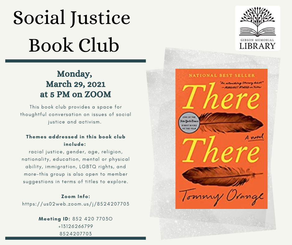 Social Justice Book Club - There There