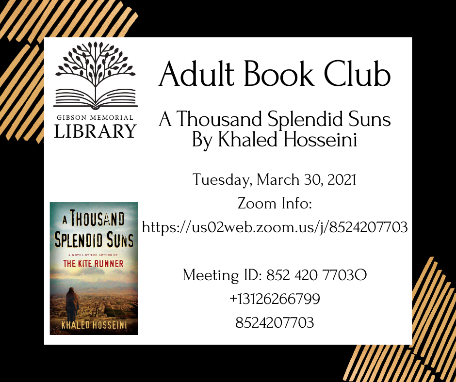 Adult Book Discussion - A Thousand Splendid Suns