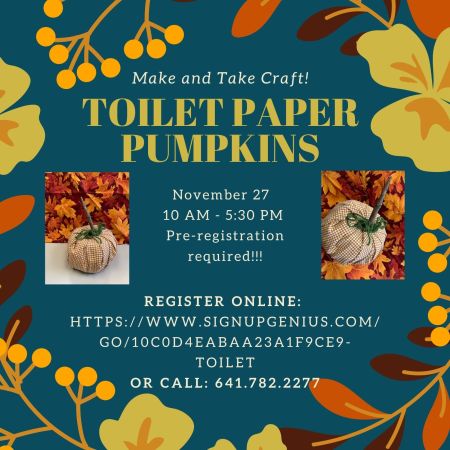 Toilet Paper Pumpkins